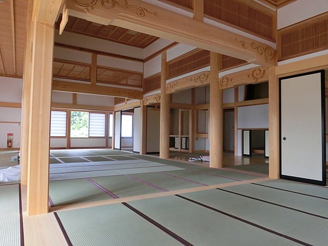 観音寺様　本堂新築内部状況