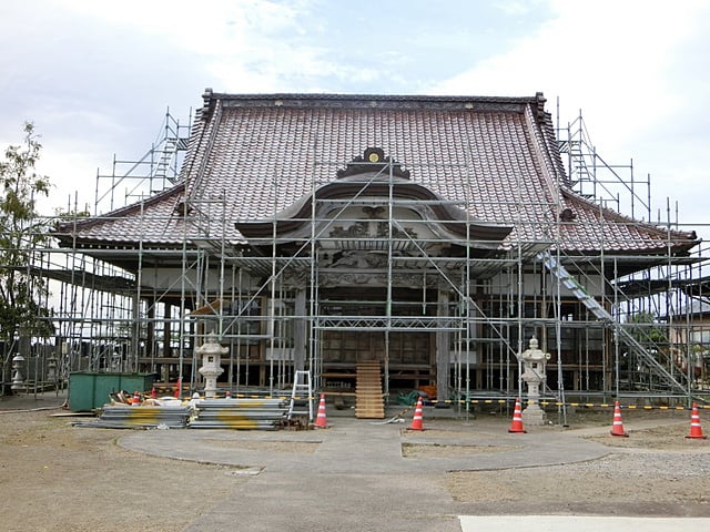 玄松院様着工状況（宮城県美里町）