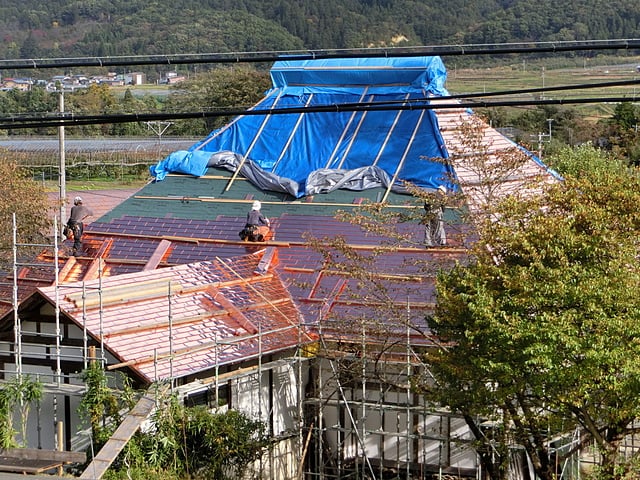 大沢寺様　銅板工事状況