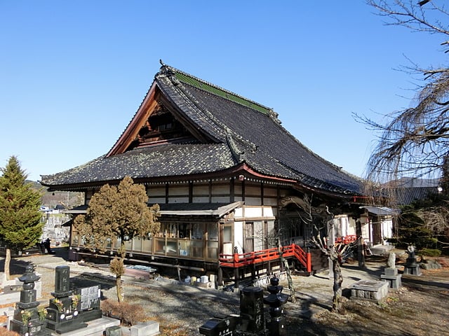 岩手県遠野市にある喜清院様本堂全景