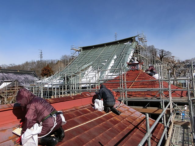 東円寺様　本堂除染作業風景