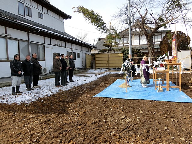 庫裡新築工事　地鎮祭