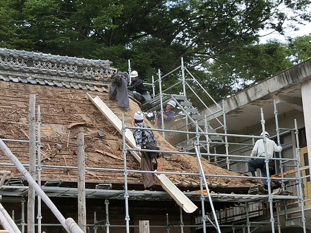 熊野神社様　拝殿大改修工事