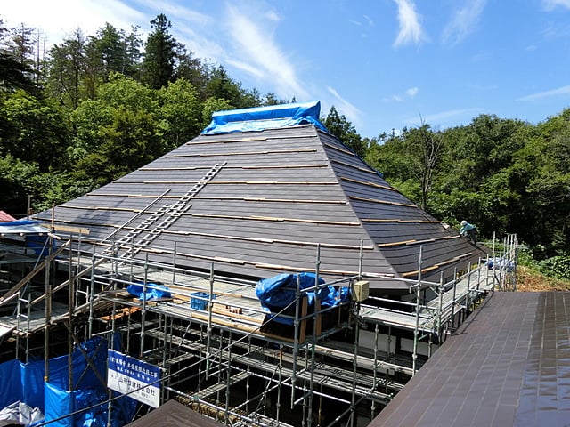 屋根板金工事状況