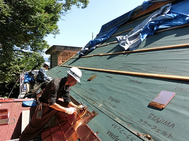 熊野神社様　拝殿大改修工事