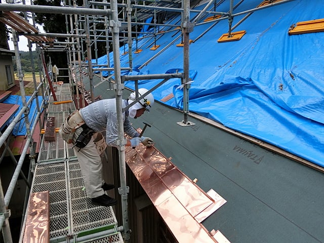 工事中の廣徳寺（こうとくじ）様