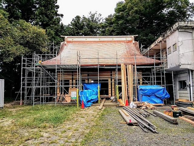 熊野神社様　拝殿大改修工事