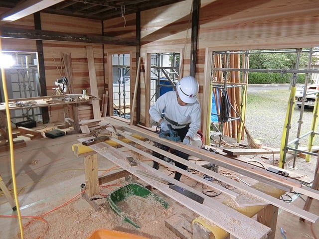 熊野神社様　拝殿大改修工事