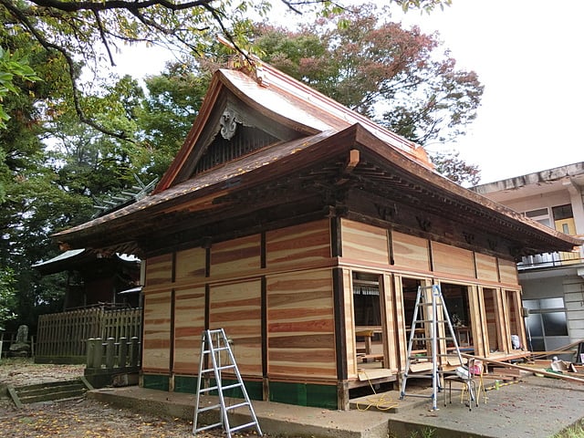 熊野神社様　拝殿大リノベーション工事