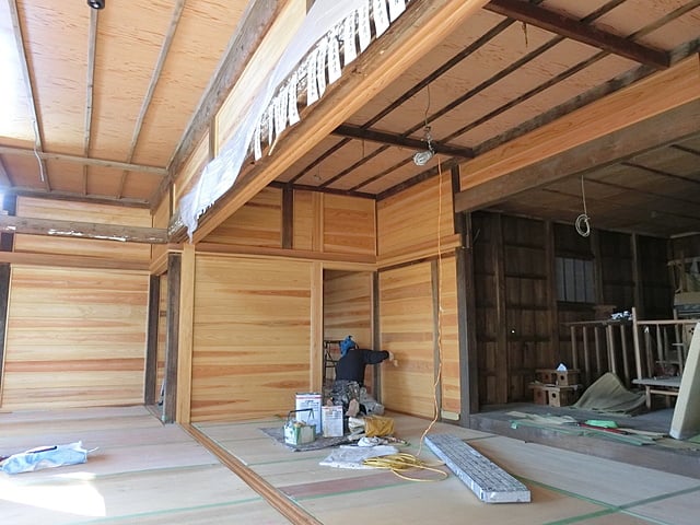 熊野神社様　拝殿大リノベーション工事