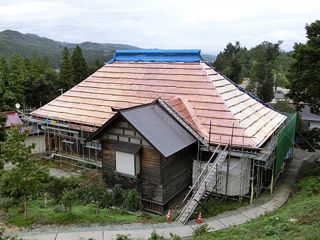 龍源寺様　屋根銅板葺き