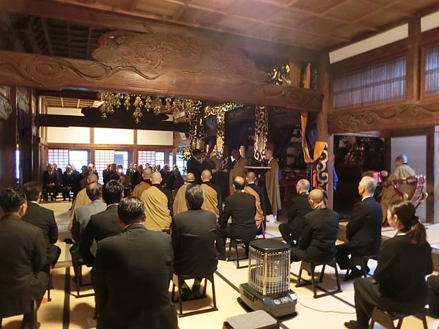 宝福寺様（青森県五戸町）　本堂内での落慶法要風景