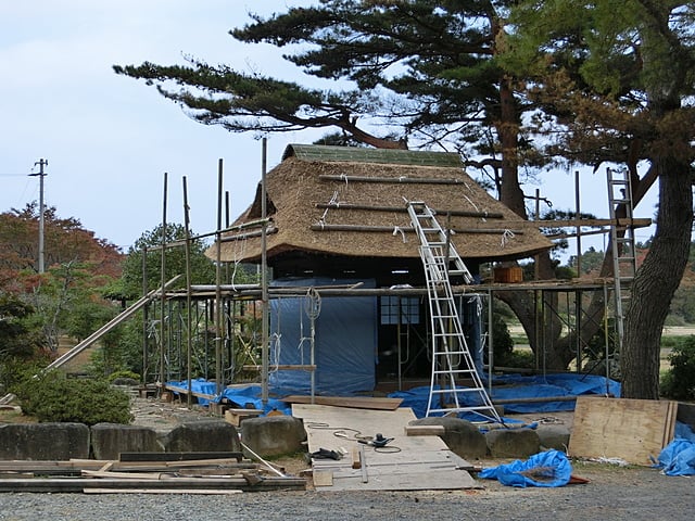 仙翁寺様　茅屋根葺き替え工事