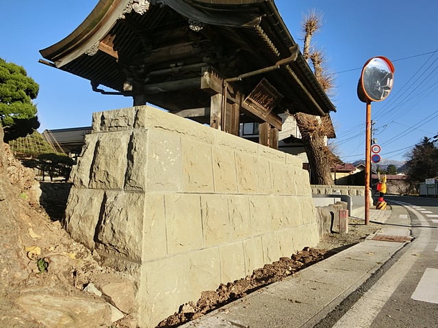 来運寺様　袖塀（そでべい）新設工事